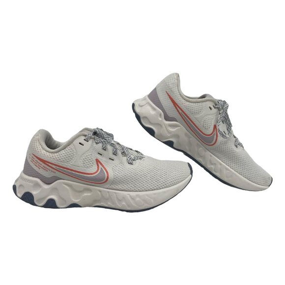 Nike White Renew Ride 2 Lace-Up Sneakers | Size 6.5 - Picture 1 of 9